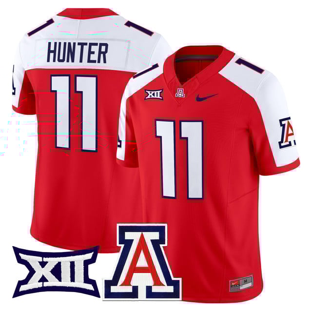 Men's Arizona Wildcats 2025 Vapor Limited Jersey red white #11 Chris Hunter