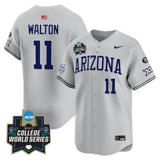 Men's Arizona Wildcats 2025 World Series Vapor Premier Limited Jersey - All Stitched Aaron Walton11