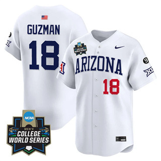 Men's Arizona Wildcats 2025 World Series Vapor Premier Limited Jersey - All Stitched Adonys Guzman 18