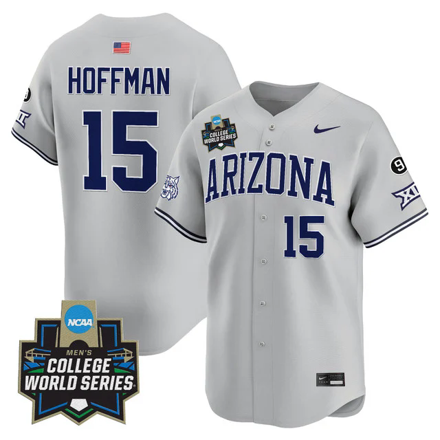 Men's Arizona Wildcats 2025 World Series Vapor Premier Limited Jersey #15 trevor hoffman.webp