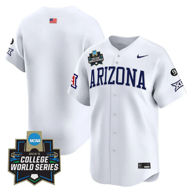Men's Arizona Wildcats 2025 World Series Vapor Premier Limited Jersey white blank.webp