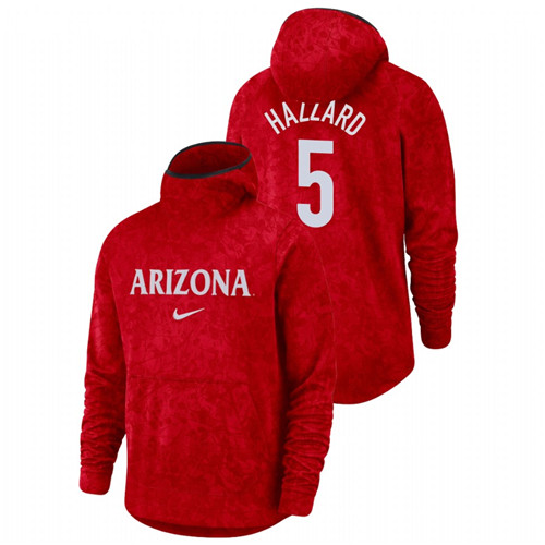 Men's Arizona Wildcats Max Hazzard Red Basketball Spotlight Team Logo Pullover Hoodie