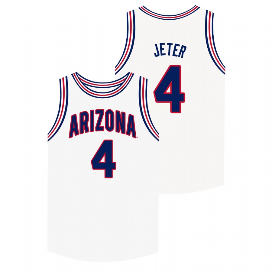 Men's Arizona Wildcats White Chase Jeter Jersey