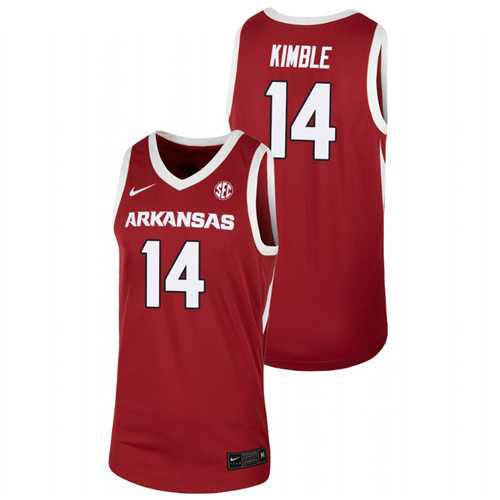 Men's Arkansas Razorbacks Brandon Kimble 2021 Team Jersey Cardinal