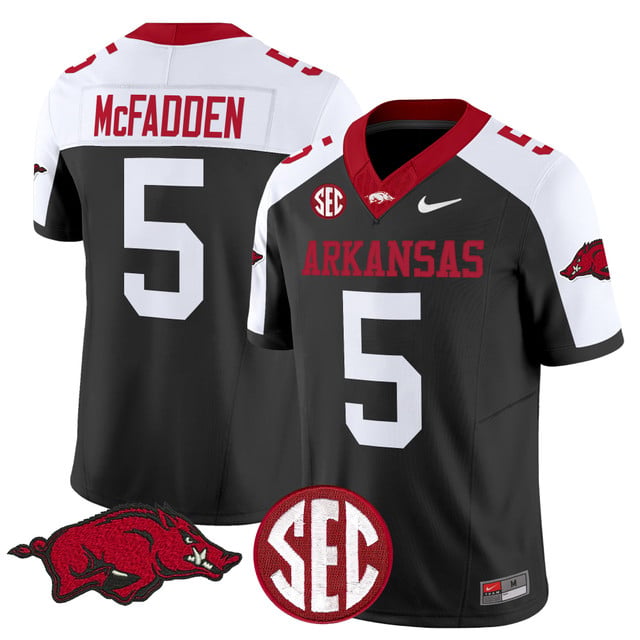 Men's Arkansas Razorbacks Vapor Limited Jersey #5 Darren McFadden