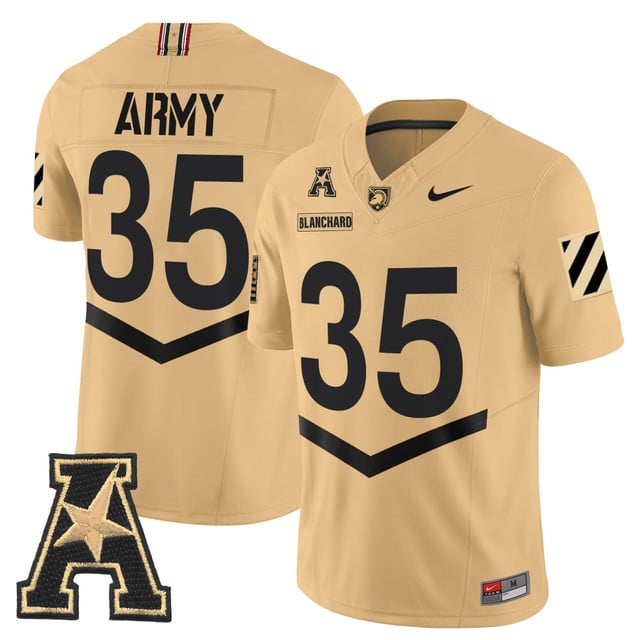 Men's Army Black Knights 2025 Vapor Limited Jersey #35 Doc Blanchard
