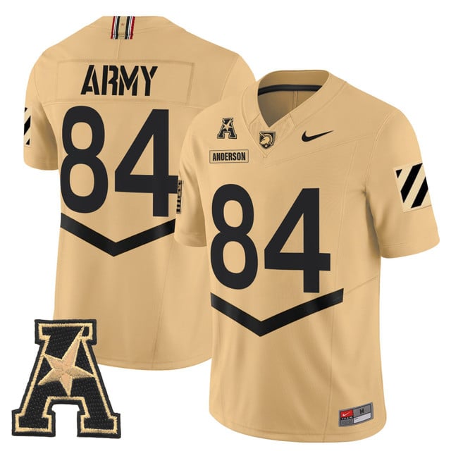 Men's Army Black Knights 2025 Vapor Limited Jersey #84 Brady Anderson