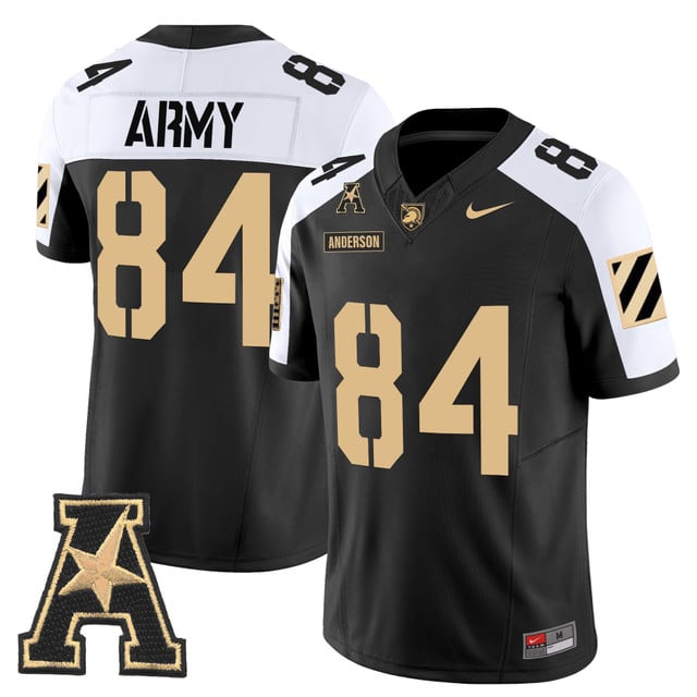 Men's Army Black Knights 2025 Vapor Limited Jersey alternate #84 Brady Anderson