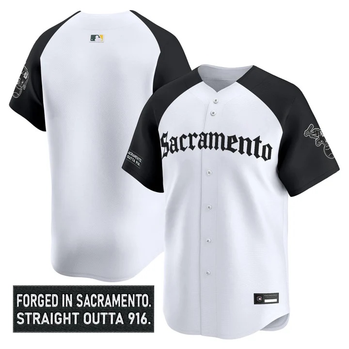 Men's Athletics 'Sacramento Gothic Edition' Vapor Premier Limited Jersey alternate blank