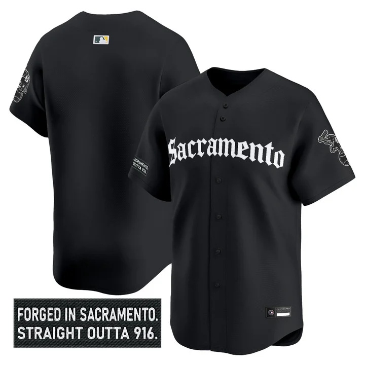 Men's Athletics 'Sacramento Gothic Edition' Vapor Premier Limited Jersey blank