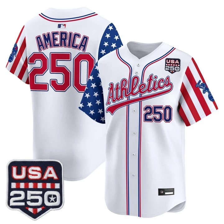 Men's Athletics America 250 Edition Vapor Premier Limited Jersey WHITE #250 AMERICA