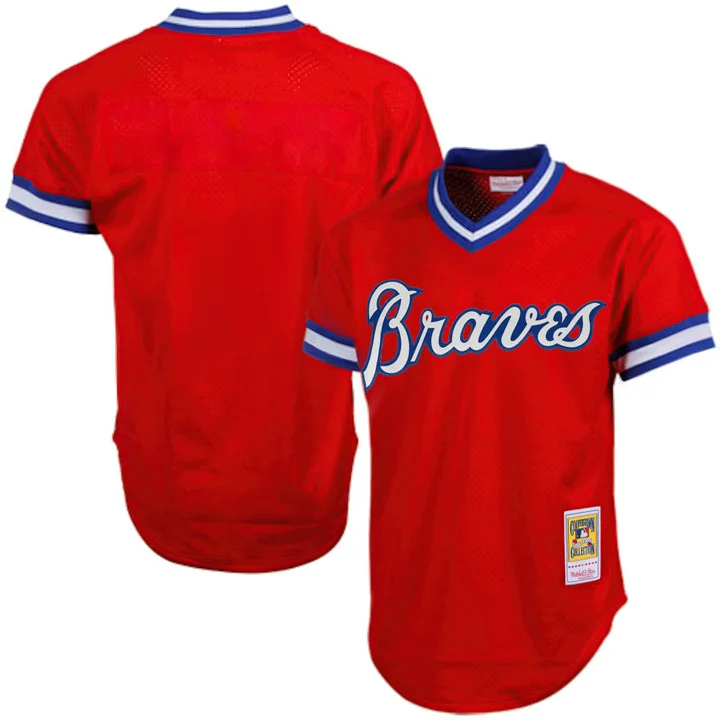 Men's Atlanta Braves 1974 Throwback Jersey 1980 BLANK