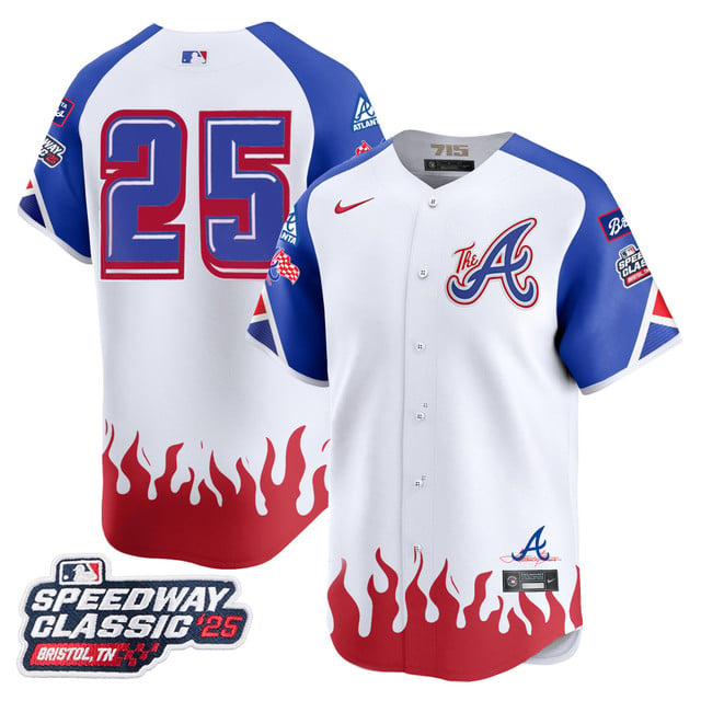 Men's Atlanta Braves 2025 Speedway Classic Limited Jersey V2 #25