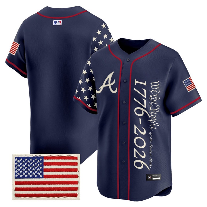 Men's Atlanta Braves America 250 Edition Vapor Premier Limited Jersey V2 BLANK