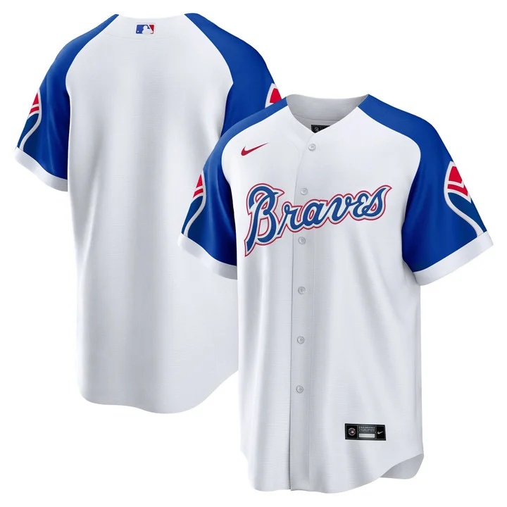 Men's Atlanta Braves Throwback 1974 - 1982 Cool Base Jersey blank