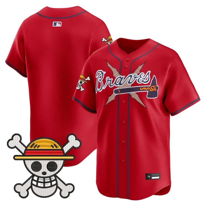 Men's Atlanta Braves x One Piece Vapor Premier Limited Jersey blank