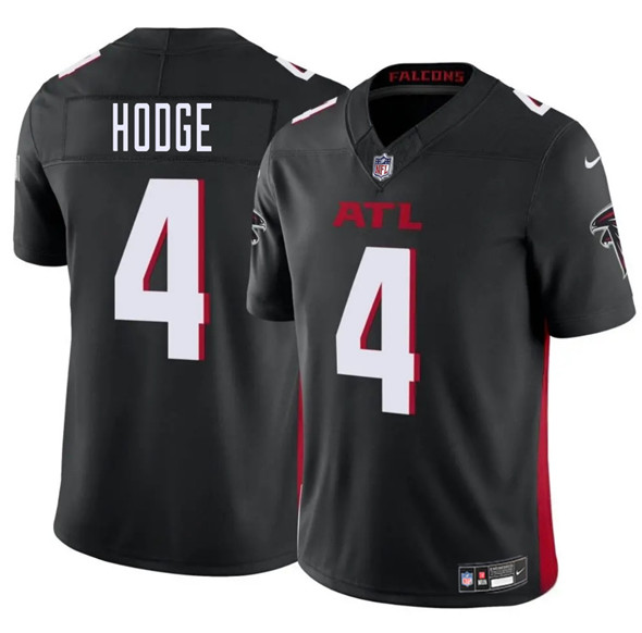 Men's Atlanta Falcons #4 KhaDarel Hodge Black 2025 F.U.S.E. Vapor Untouchable Limited Football Stitched Jersey