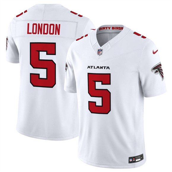 Men's Atlanta Falcons #5 Drake London White 2026 New F.U.S.E. Vapor Untouchable Limited Football Stitched Jersey