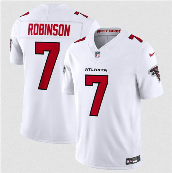 Men's Atlanta Falcons #7 Bijan Robinson White 2026 New F.U.S.E. Vapor Untouchable Limited Football Stitched Jersey
