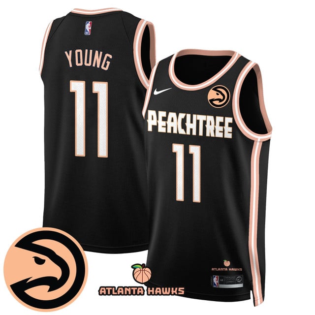 Men's Atlanta Hawks “Peachtree” City Edition Jersey #11 Trae Young