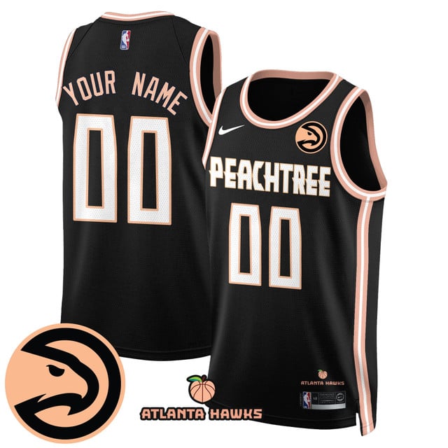 Men's Atlanta Hawks “Peachtree” City Edition Jersey custom