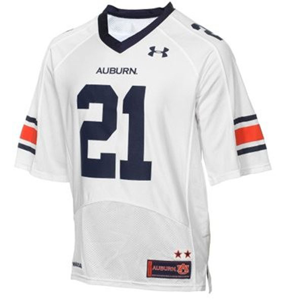 Men's Auburn Tigers #21 Tre Mason White Football Jersey
