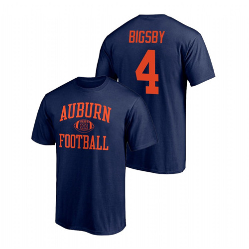 Men's Auburn Tigers College Football Tank Bigsby Navy T-Shirt