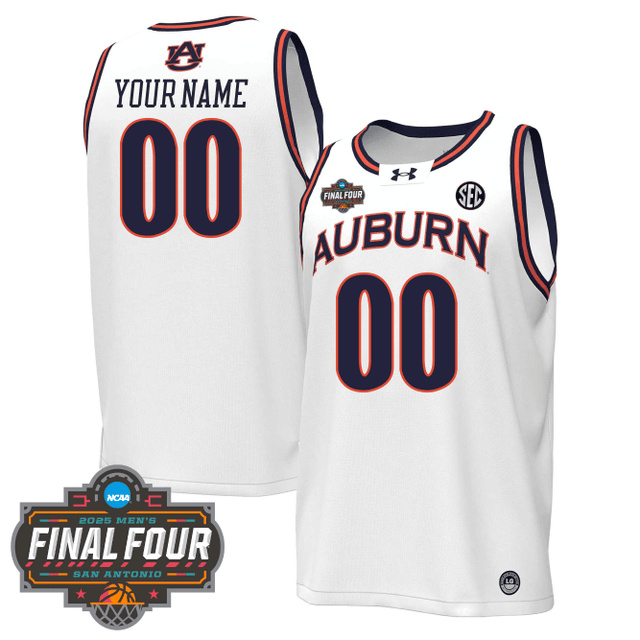 Men's Auburn Tigers Men's Basketball 2425 Jersey - Final Four Patch CUSTOM.webp