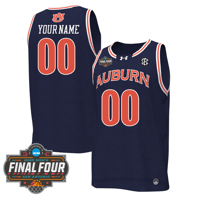 Men's Auburn Tigers Men's Basketball 2425 Jersey - Final Four Patch NAVY CUSTOM.webp
