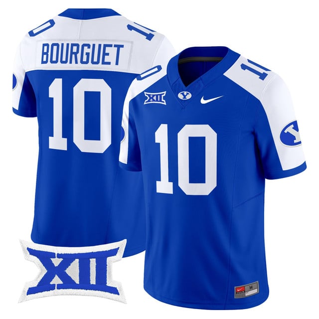 Men's BYU Cougars 2025 Vapor Limited Jersey #10 Treyson Bourguet