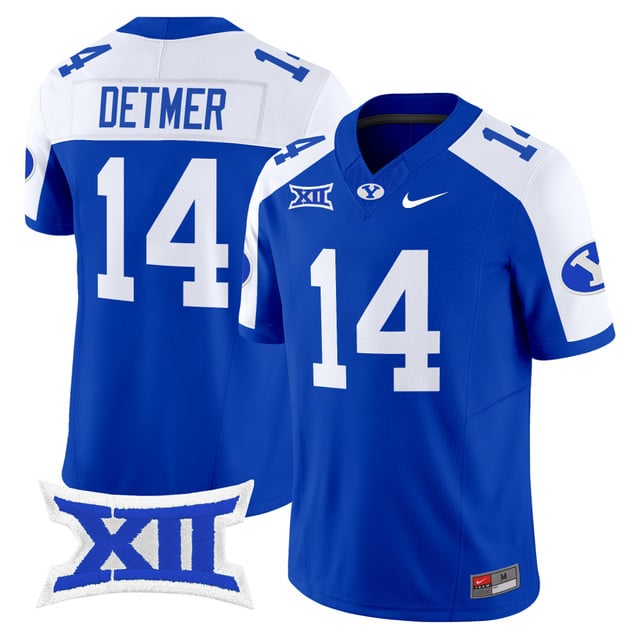Men's BYU Cougars 2025 Vapor Limited Jersey #14 Ty Detmer