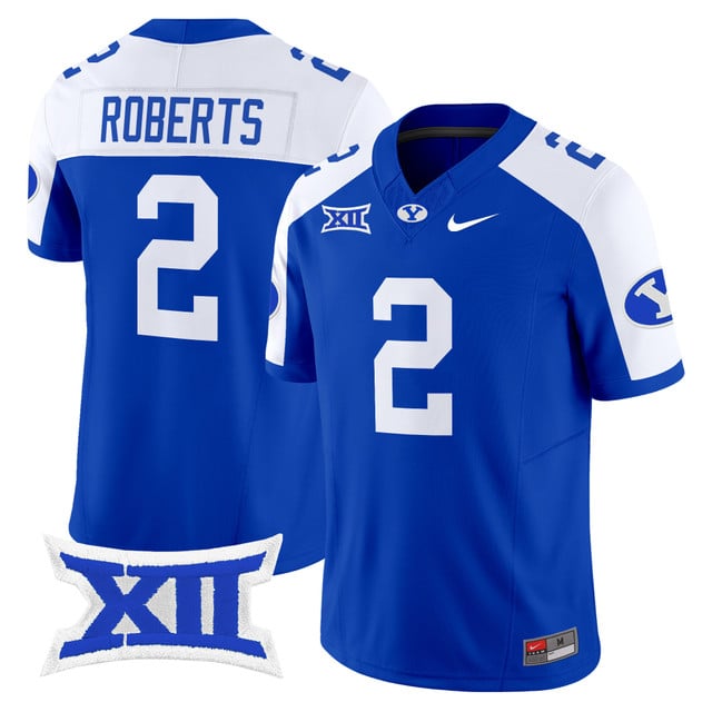 Men's BYU Cougars 2025 Vapor Limited Jersey #2 Chase Roberts