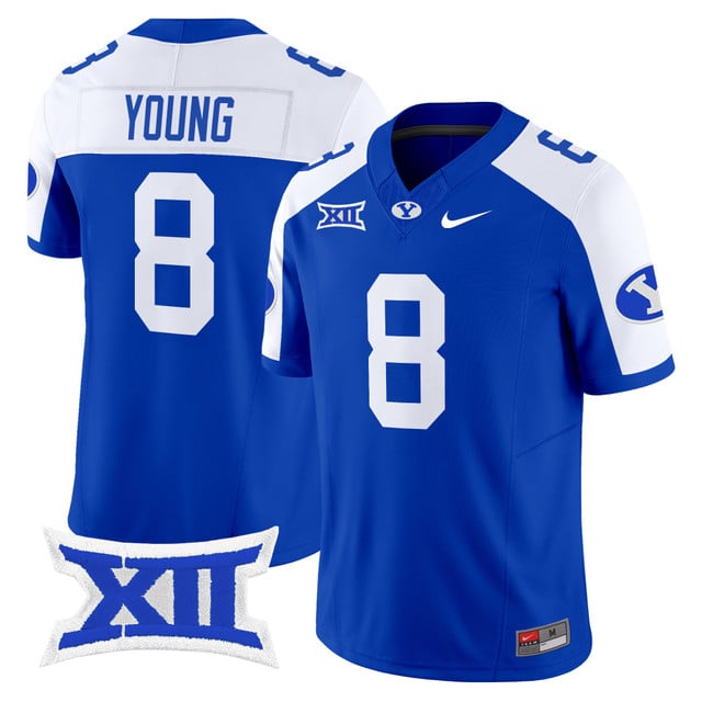 Men's BYU Cougars 2025 Vapor Limited Jersey #8 Steve Young