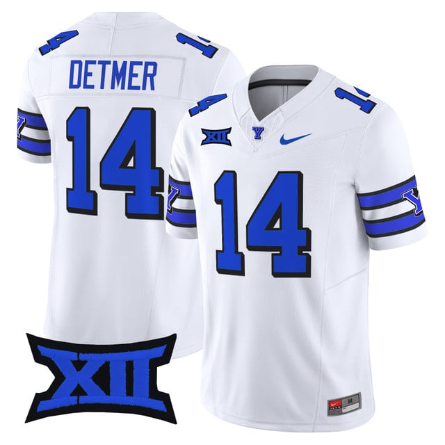 Men's BYU Cougars 2025 Vapor Limited Jersey 1996 throwback #14 Ty Detmer