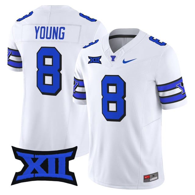 Men's BYU Cougars 2025 Vapor Limited Jersey 1996 throwback #8 Steve Young
