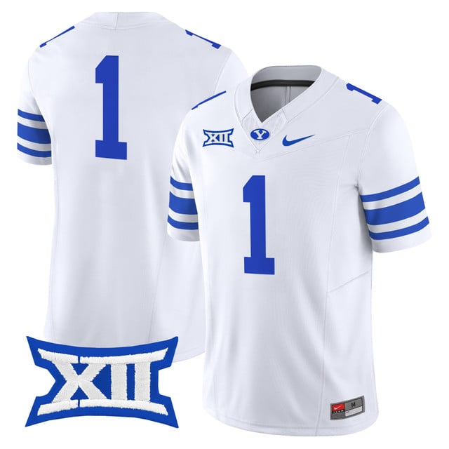 Men's BYU Cougars 2025 Vapor Limited Jersey white #1