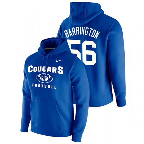 Men's BYU Cougars Clark Barrington Royal Oopty Oop Pullover Football Hoodie