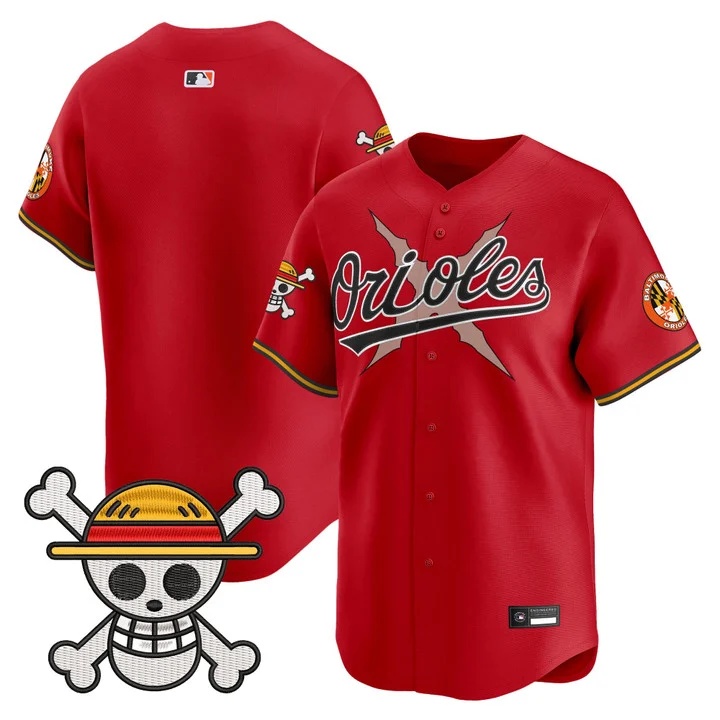 Men's Baltimore Orioles x One Piece Vapor Premier Limited Jersey RED BLANK