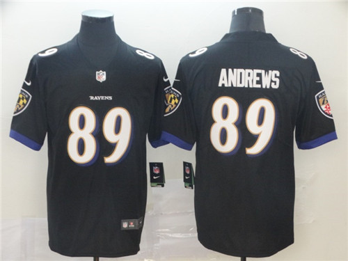Men's Baltimore Ravens #89 Mark Andrews Nike Black Speed Machine Limited Stitched Jersey