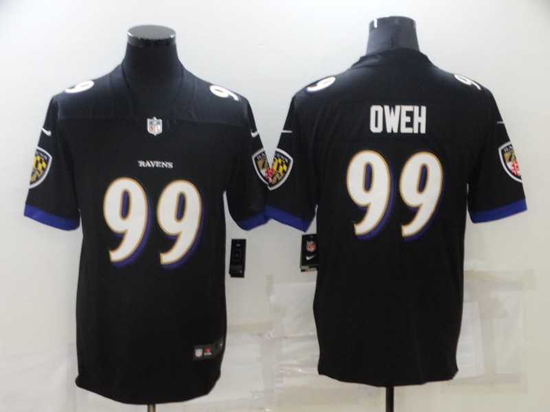 Men's Baltimore Ravens #99 Odafe Oweh Nike Black Vapor Untouchable Limited Stitched Jersey