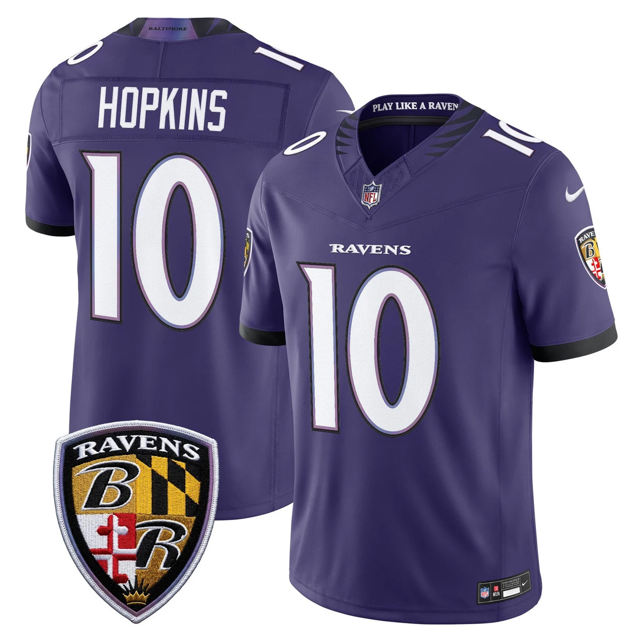 Men's Baltimore Ravens 2026 Vapor Limited Jersey #10 DEANDRE HOPKINS