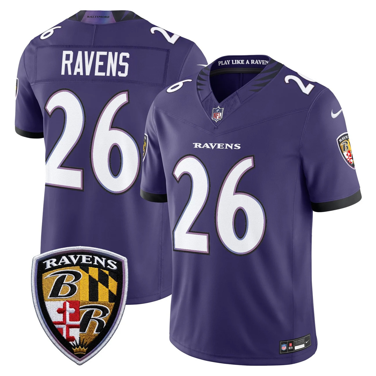 Men's Baltimore Ravens 2026 Vapor Limited Jersey #26 RAVENS