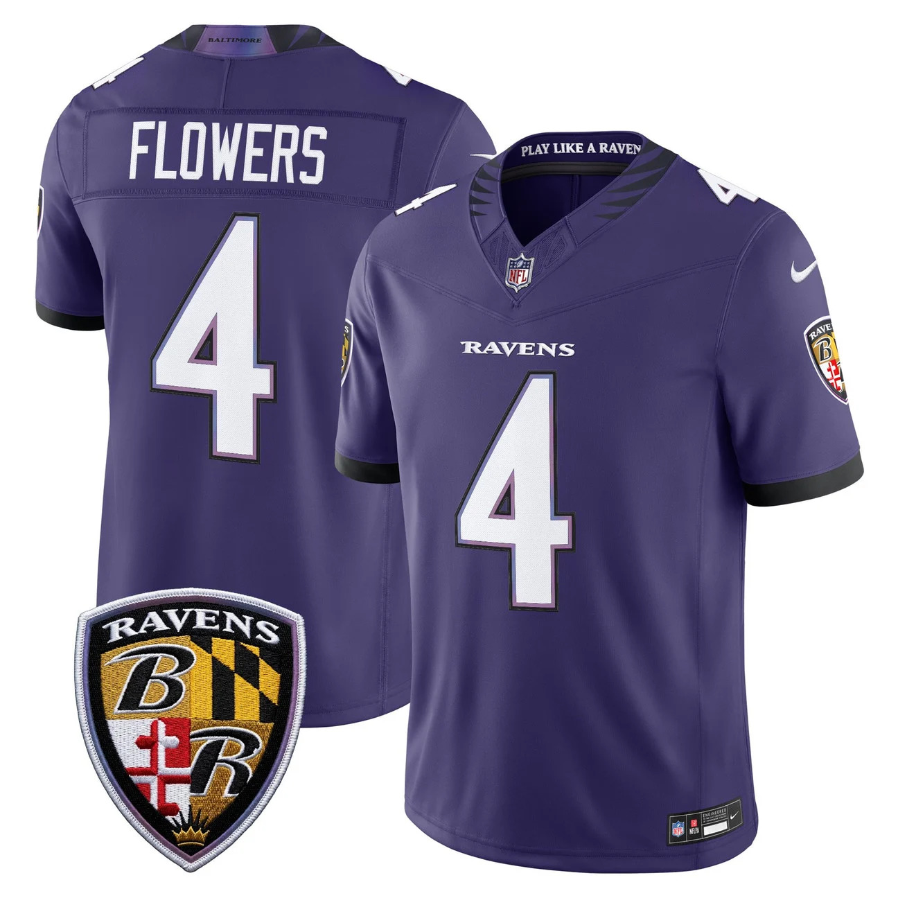 Men's Baltimore Ravens 2026 Vapor Limited Jersey #4 ZAY FLOWERS