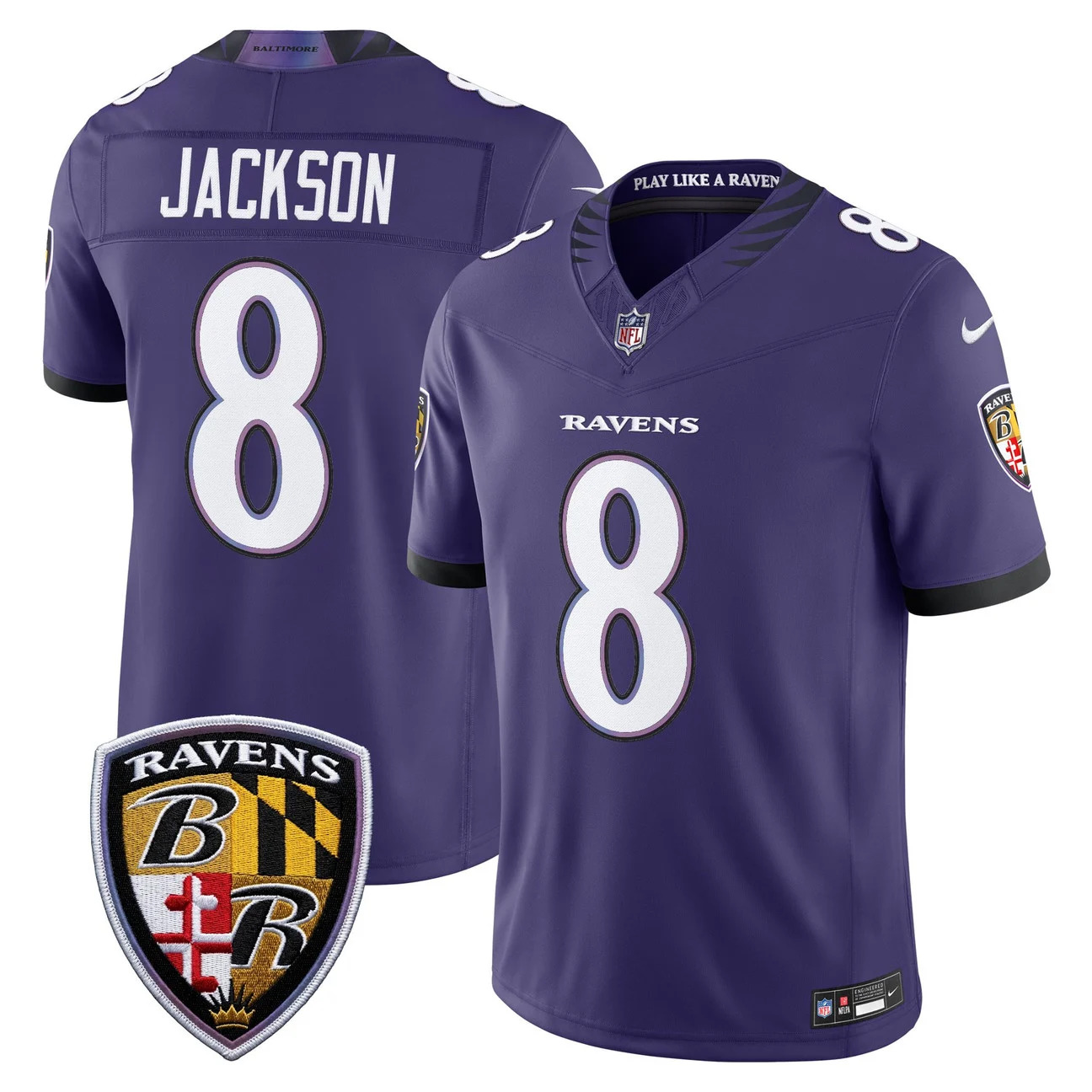 Men's Baltimore Ravens 2026 Vapor Limited Jersey #8 LAMAR JACKSON
