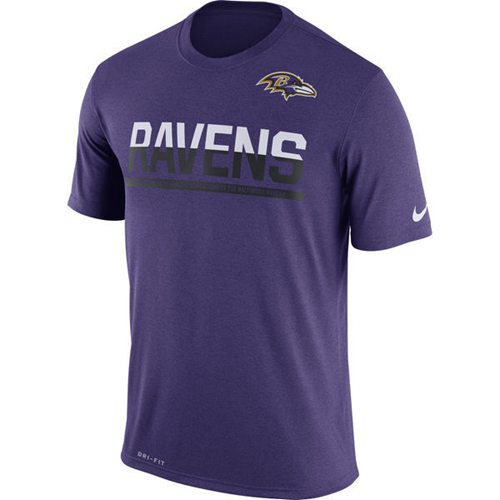 Men's Baltimore Ravens Nike Practice Legend Performance T-Shirt Purple