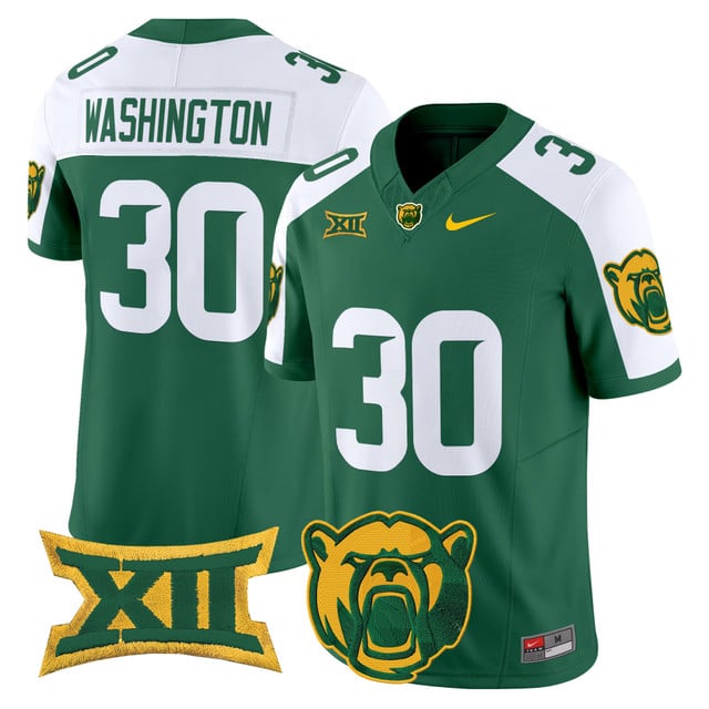 Men's Baylor Bears 2025 Vapor Limited Jersey #30 Bryson Washington