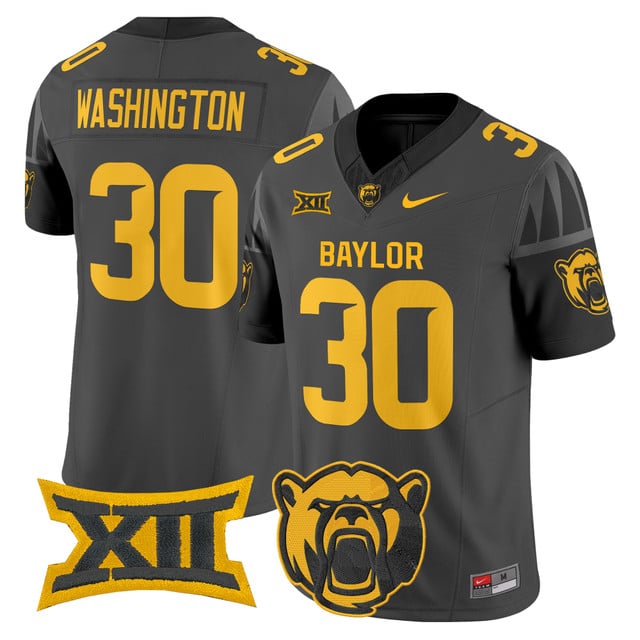 Men's Baylor Bears 2025 Vapor Limited Jersey V2 #30 Bryson Washington