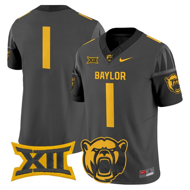 Men's Baylor Bears 2025 Vapor Limited Jersey black #1