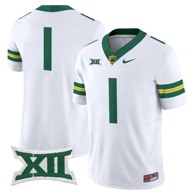 Men's Baylor Bears 2025 Vapor Limited Jersey white #1