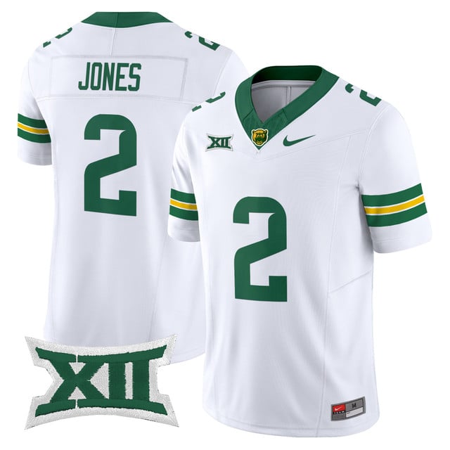 Men's Baylor Bears 2025 Vapor Limited Jersey white #2 Matt Jones